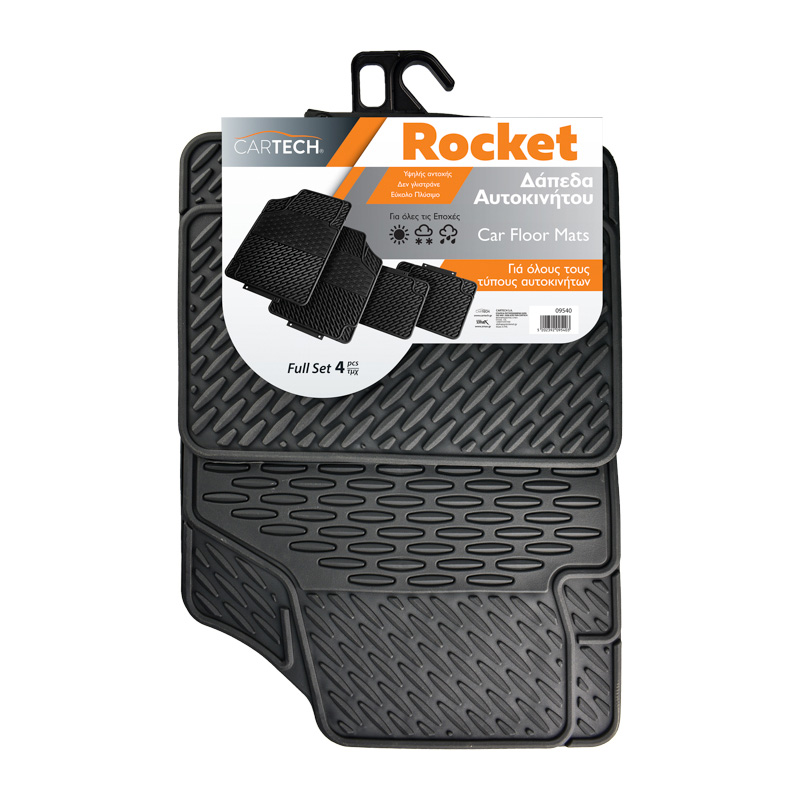 09540 ΔΑΠΕΔA ROCKET FULL SET 4TMX ΜΑΥΡΑ - Image 1