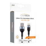 ΚΑΛΩΔΙΟ ΦΟΡΤΙΣΗΣ & ΜΕΤΑΦΟΡΑΣ ΔΕΔΟΜΕΝΩΝ USB TO LIGHTΝING 1.5M NYLON+ZINC ALLOY
