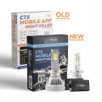 ΛΑΜΠΑ LED CT5 MOBILE H7 SHORT 160W WHITE 6500K NIGHT KILLER CARTECH