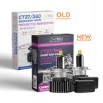 ΛΑΜΠΑ LED CT27/360 H7 SHORT 60W WHITE 6500K CARTECH