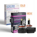 ΛΑΜΠΑ LED CT27/360 H11 SHORT 60W WHITE 6500K CARTECH