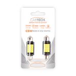 ΛΑΜΠΑ LED 9PCS SMD CANBUS WHITE COLOR (6000K) T10X39MM CARTECH