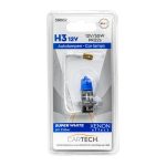 ΛΑΜΠΑ H3 - 12V/55W ΜΕ ΚΑΛΩΔΙΟ PK22s SUPER WHITE D/BLISTER ΤΜΧ
