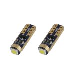 Amio - Λαμπάκια LED Standard τύπου T5 τάση λειτουργίας 12V απόδοσης 0.5W χρώμα λευκό για Επιβατικά Αυτοκίνητα - 2 τεμ. (01094/AM)