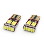 Amio - Λάμπες LED T10 W5W 12V 2.2W CAN-BUS 18xSMD4014 Λευκό Φως 5600K 12x23mm για Φώτα Θέσης Πινακίδας και Εσωτερικό Φωτισμό Αυτοκινήτου - 1 σετ (01286/AM)