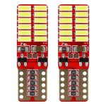 Amio - Λάμπες LED T10 W5W Καρφωτές 12/24V 2.2W 5600K με 24 SMD 4014 CANBUS για Φώτα Θέσης Πινακίδας & Εσωτερικού Φωτισμού με Ισχυρό Λευκό Φως και Χωρίς Σφάλματα - 1 Σετ (01287/AM)