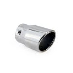 Amio - Άκρο Εξάτμισης MT-007 Στρογγυλό Inox για Απολήξεις 48-65mm Από Ανοξείδωτο Χάλυβα για Βελτίωση Εμφάνισης και Ήχου Αυτοκινήτου - 1 τεμ. (01307/AM)