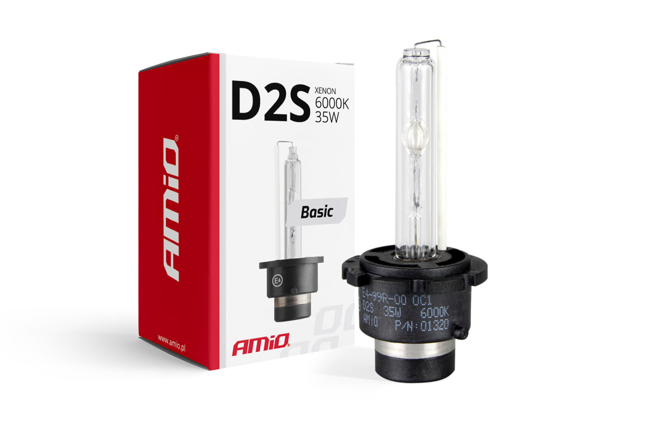 01320-d2s-6000-basic-01 Amio - Ανταλλακτική Λάμπα D2S Xenon 12V 35W 6000K Basic Σειρά P32d-2 Λευκό Φως για Φώτα Αυτοκινήτου - 1 τεμ. (01320/AM) - Image 1
