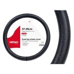 Amio - Κάλυμμα Τιμονιού Τύπου Swc-16 διάσταση 37-39cm υλικό Δερματίνη χρώμα Μαύρο μέγεθος M για Επιβατικά Αυτοκίνητα - 1 τεμ. (01382/AM)
