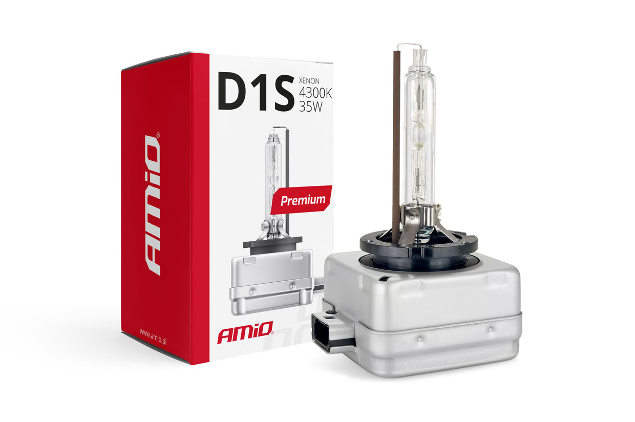 01408_1-d1s-4300k Amio – Λάμπα Xenon D1S 12V 35W PK32d-2 4300K Premium για Αυτοκίνητο Ανταλλακτική – 1 Τεμ. (01408/AM) - Image 1