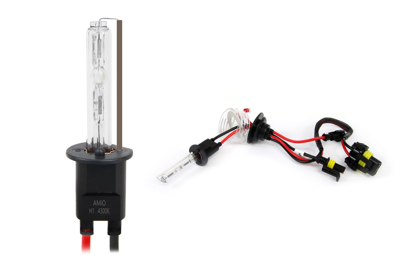01416_AM_1 Amio – Λάμπα Xenon H1 12V 35W P14.5s 4300K για Kit Xenon Αυτοκινήτου Ανταλλακτική – 1 Τεμ. (01416/AM) - Image 1