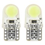 Amio – LED T10 W5W 12V W2.1x9.5d 5600K COB Σιλικόνης Καρφωτό Λευκό για Φώτα Θέσης & Εσωτερικού Αυτοκινήτου – 2 Τεμ. (01441/AM)