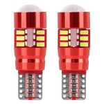 Amio – LED CANBUS T10 W5W 12V W2.1x9.5d 5600K 27xSMD 3014HP Καρφωτό Λευκό για Φώτα Θέσης & Εσωτερικού Αυτοκινήτου – 2 Τεμ. (01446/AM)