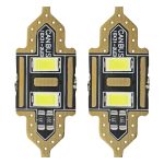 Amio – LED Λαμπάκια Πλαφονιέρας 31mm 12V 5600K 2xSMD 5730 για Εσωτερικό Φωτισμό Αυτοκινήτου – 2 Τεμ. (01448/AM)