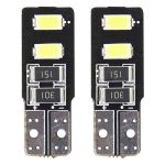 Amio – Λαμπάκια LED T10 W5W 12V 2W 5600K 4xSMD 5730 CANBUS Καρφωτά για Ισχυρό Λευκό Φωτισμό χωρίς Σφάλματα – Σετ 2 Τεμ. (01630/AM)