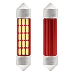 Amio – Λαμπάκια Πλαφονιέρας LED 41mm C5W C10W 12/24V 2.3W 5600K 20xSMD 4014 CANBUS για Ισχυρό Φωτισμό Εσωτερικού χωρίς Σφάλματα – Σετ 2 Τεμ. (01634/AM)