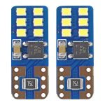 Amio – Λαμπάκια LED T10 W5W 12/24V 2W 5600K 12xSMD 2016 CANBUS Καρφωτά για Ισχυρό Λευκό Φωτισμό χωρίς Σφάλματα – Σετ 2 Τεμ. (01638/AM)