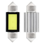 Amio – Λαμπάκια Πλαφονιέρας LED 36mm C5W C10W 12V 2.4W 5600K 3xCOB CANBUS για Ισχυρό Ομοιόμορφο Φωτισμό Εσωτερικού – Σετ 2 Τεμ. (01639/AM)
