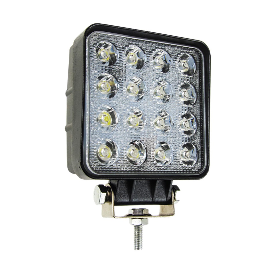 01700AM-1 Amio - Προβολέας Εργασίας LED AWL05 FLAT 4000lm 48W 9-60V 16LED - Ισχυρός Φωτισμός & Απόδοση σε Δύσκολες Συνθήκες - 108x108x57mm - 1 Τεμ. (01700/AM) - Image 1