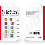 AMiO – Σετ Ασφάλειες MINI Low Profile για ακαριαία προστασία ευαίσθητων ηλεκτρονικών κυκλωμάτων σε κάθε σύγχρονο όχημα – 10 Τεμ. (02216/AM)