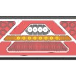 Amio - ΦΑΝΑΡΙ ΠΙΣΙΝΟ ΔΕΞΙ RCL-02-R 10-30V LED 236x104x40mm ΜΕ ΚΑΛΩΔΙΟ 1ΤΕΜ (02365/AM)
