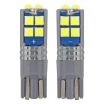 Amio - T10 W5W 12V W2,1x9,5d ΛΕΥΚΟ 10SMDx3030 (ΚΑΡΦΩΤΟ - CAN-BUS) 2ΤΕΜ. (02447/AM)