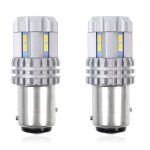 Amio - P21/5W BAY15d 12/24V 22 LED SMD ULTRABRIGHT 3020 CANBUS ΛΕΥΚΟ 2ΤΕΜ. (02450/AM)