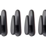 Amio - ΠΛΑΣΤΙΚΕΣ ΚΡΕΜΑΣΤΡΕΣ ΑΥΤΟΚΟΛΛΗΤΕΣ 18x13x43mm 4ΤΕΜ (02490/AM)
