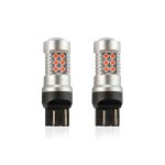 Amio - WR21/5W T20 12/24V 6,2W 5.600K LED 24xSMD3030 CAN-BUS ΚΟΚΚΙΝΟ 18x56mm 2ΤΕΜ. (02581/AM)