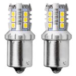 Amio - R5W/R10W P21W BA15S 12/24V 16xSMD 3030 LED ΛΕΥΚΟ CAN-BUS 2ΤΕΜ. (02796/AM)