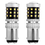 Amio - ΛΑΜΠΑΚΙΑ ΔΙΠΟΛΙΚΑ LED ΛΕΥΚΑ CAN-BUS P21/5w BAY15D 12/24V 39xSMD 2016 - 2 TEM. (02800/AM)