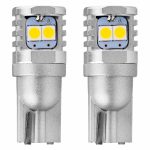 Amio - T10 W5W/W10W 12/24V W2,1x9,5d 6SMDx3030 ΛΕΥΚΟ (ΚΑΡΦΩΤΟ - CAN-BUS) 2ΤΕΜ. (02801/AM)