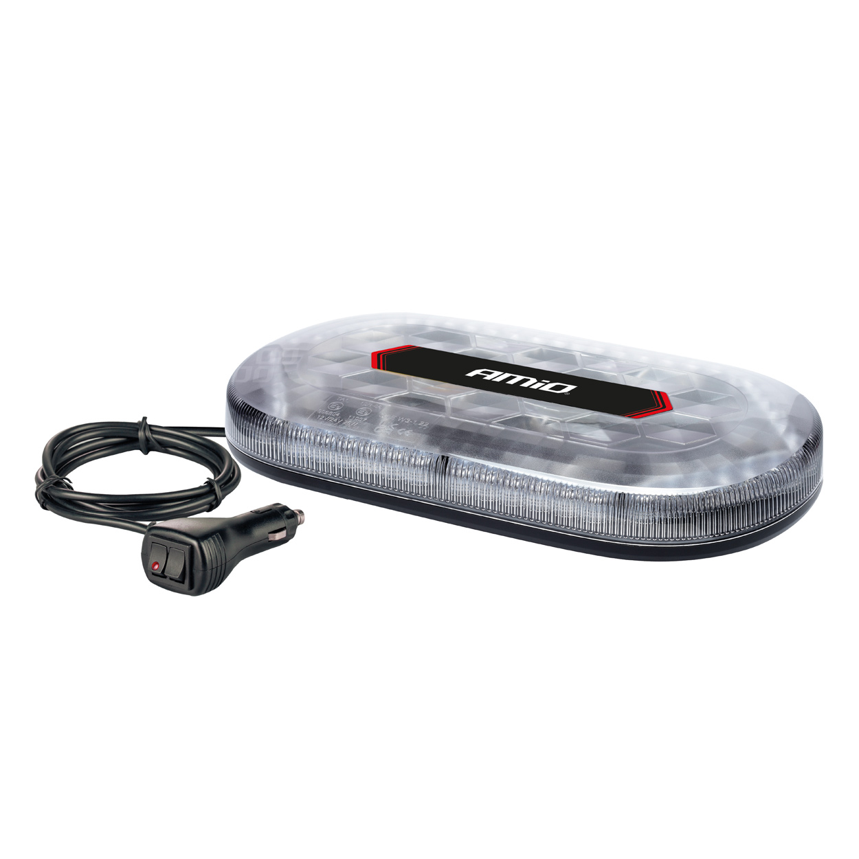 03336_AM_1 Amio - ΦΑΡΟΣ/ΜΠΑΡΑ MINI 12/24V 48SMD LED ΠΟΡΤΟΚΑΛΙ ΜΕ ΦΙΣ ΑΝΑΠΤΗΡΑ & ΜΑΓΝΗΤΙΚΗ ΒΑΣΗ 328x186x50mm - 1 ΤΕΜ. (03336/AM) - Image 1