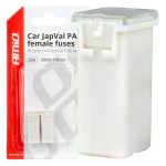 Amio - ΑΣΦΑΛΕΙΕΣ JapVal PAL ΜΙΝΙ 14mm ΘΗΛΥΚΕΣ 25A ΣΕ ΛΕΥΚΟ ΧΡΩΜΑ - 2 Τεμ. (03436/AM)