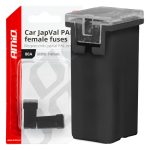 Amio - ΑΣΦΑΛΕΙΕΣ JapVal PAL ΜΙΝΙ 14mm ΘΗΛΥΚΕΣ 80A ΣΕ ΜΑΥΡΟ ΧΡΩΜΑ - 2 Τεμ. (03442/AM)