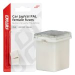 Amio - ΑΣΦΑΛΕΙΕΣ JapVal PAL ΜICRO 14mm ΘΗΛΥΚΕΣ 25A ΣΕ ΛΕΥΚΟ ΧΡΩΜΑ - 2 Τεμ. (03452/AM)