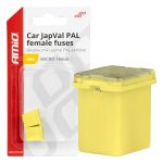 Amio - ΑΣΦΑΛΕΙΕΣ JapVal PAL ΜICRO 14mm ΘΗΛΥΚΕΣ 60A ΣΕ ΚΙΤΡΙΝΟ ΧΡΩΜΑ - 2 Τεμ. (03456/AM)
