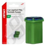 Amio - ΑΣΦΑΛΕΙΕΣ JapVal PAL ΜICRO 11mm ΘΗΛΥΚΕΣ 40A ΣΕ ΠΡΑΣΙΝΟ ΧΡΩΜΑ - 2 Τεμ. (03461/AM)