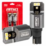 Amio - ΛΑΜΠΕΣ T15 W16W 12/24V 6.000K 4xSMD LED FULL CAN-BUS ΛΕΥΚΟ 3030 PRO SERIES - 2 ΤΕΜ. (03581/AM)