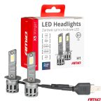 Amio - Λάμπες LED Αυτοκινήτου X5 WINGER H1 6000K 30W CANBUS 2936LM - 2 Τεμ. (03943/AM)