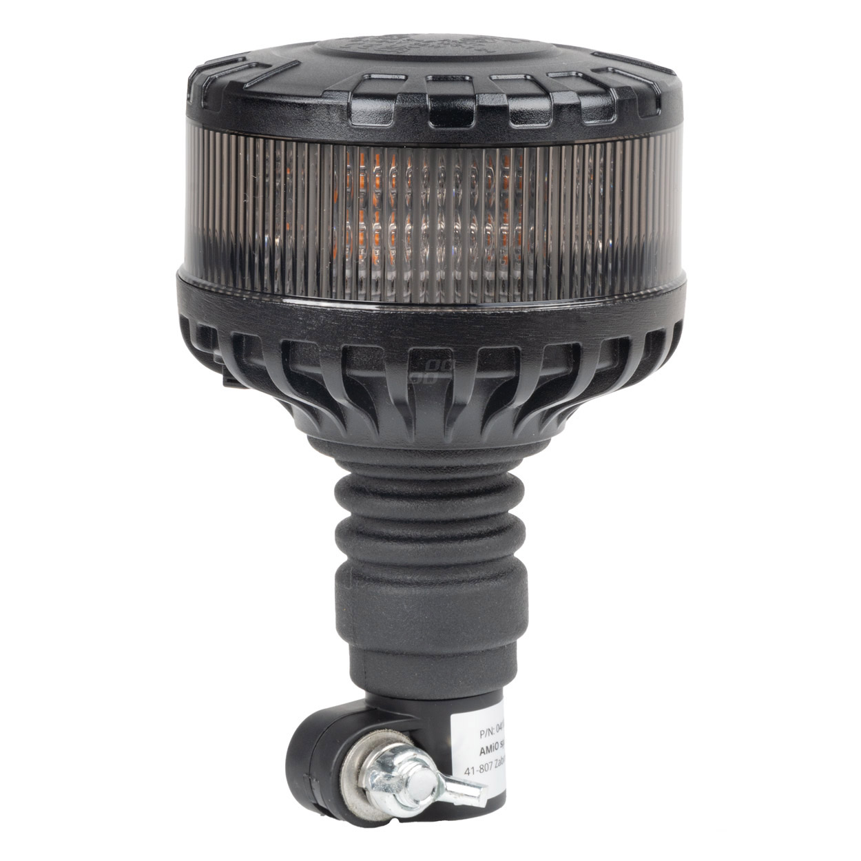 04107_AM_1 Amio - ΦΑΡΟΣ ΦΙΜΕ HEAVY DUTY W28P 12/24V 16LED ΕΛΑΣΤΙΚΟΣ ΒΙΔΩΤΟΣ ΠΟΡΤΟΚΑΛΙ Υ169mm Φ110mm - 1 τεμ. (04107/AM) - Image 1