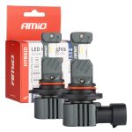 Amio - ΛΑΜΠΕΣ LED HΒ3 9005 / HIR1 / H10 12V 60W 6.000K 5.600lm +400% LED CAN-BUS HYBRID SERIES - 2 ΤΕΜ. (04117/AM)