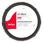 Amio - ΚΑΛΥΜΜΑ ΤΙΜΟΝΙΟΥ SWC-59 (M) 37>39cm ΜΑΥΡΟ ΜΕ ΣΧΕΔΙΟ ΠΟΛΥΧΡΩΜΗ ΨΑΘΑ - 1 ΤΕΜ. (04169/AM)