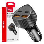 Amio - ΦΟΡΤΙΣΤΗΣ ΑΝΑΠΤΗΡΑ ΜΕ 4 ΘΥΡΕΣ 2xUSB-A+2xUSB-C 50W ΜΑΥΡΟ - 1 Τεμ. (04284/AM)
