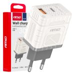 Amio - ΦΟΡΤΙΣΤΗΣ ΜΕ ΟΙΚΙΑΚΗ ΠΡΙΖΑ ΜΕ 2 ΘΥΡΕΣ USB-A+USB-C 30W 100-240V ΛΕΥΚΟ - 1 Τεμ. (04286/AM)