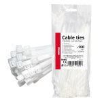 Amio - ΔΕΜΑΤΙΚΑ/ΔΕΤΙΚΑ ΚΑΛΩΔΙΩΝ TIE WRAP (ΤΑΙΡΑΠ) 4.8 x 200mm (ΛΕΥΚΟ) - 100 ΤΕΜ. (04310/AM)