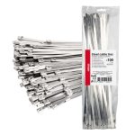 Amio - ΔΕΜΑΤΙΚΑ/ΔΕΤΙΚΑ ΚΑΛΩΔΙΩΝ TIE WRAP (ΤΑΙΡΑΠ) ΜΕΤΑΛΛΙΚΑ 7,9 x 400mm - 100 ΤΕΜ. (04326/AM)