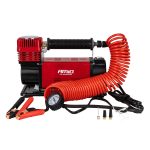 Amio – Κομπρεσέρ Αέρα Αυτοκινήτου Heavy Duty ACOMP-24 12V 600W 160l/min έως 10bar με Βαλίτσα & Ακροφύσια για Γρήγορο Φούσκωμα – 1 Τεμ. (04398/AM)