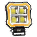 Amio - Προβολέας Εργασίας LED AWL84 FLOOD 48W 4800lm 6500K με σταθερή Κίτρινη LED μπάρα – 9–36V - 1 τεμ. (04428/AM)