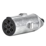 Amio – Πρίζα Κοτσαδόρου 24V 7PIN Type N Αλουμινίου Heavy Duty για Ασφαλή Σύνδεση & Καθημερινή Χρήση – 1 Τεμ. (04790/AM)